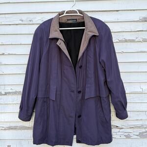 Forecaster Jacket Mens XL Blue Vintage Soft Shell Vented Trench Removable Lining